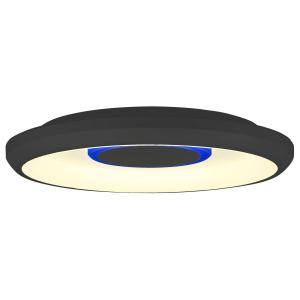 Lámpara de techo Lindby Smart Lynden LED Ø48cm negro RGB Tu…