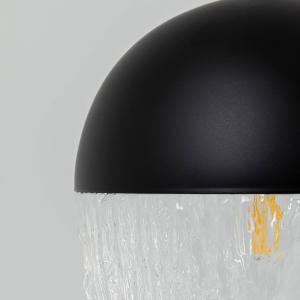 KARE Frozen lámpara colgante 1 luz negro Ø 20cm