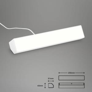 Briloner Aplique LED Muro S, CCT, RGB, atenuable, blanco