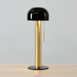 Markslöjd Lámpara de mesa de metal Costa, negro/latón