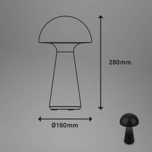 Briloner Lámpara de mesa LED recargable Akku, recargable, n…