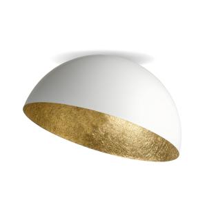 SIGMA Plafón Sfera, Ø 35cm, blanco/oro