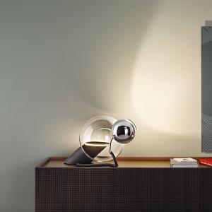 Stilnovo Gravita lámpara mesa LED 2 fuentes de luz