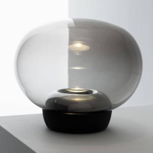Stilnovo La Mariée lámpara de mesa gris humo/negro