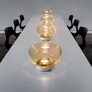Stilnovo La Marriée lámpara de mesa LED oro/blanco