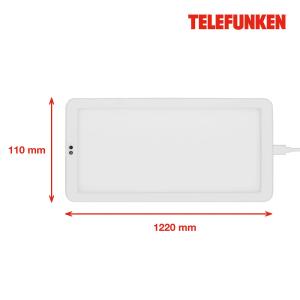 Telefunken LED bajo mueble Schu, sensor, 22x11cm blanco 840