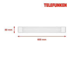 Telefunken Plafón LED Maat, longitud 60cm, blanco, 840