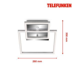 Telefunken Plafón LED con sensor Frame cromo/aluminio 26x36…