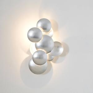 Holländer Aplique LED Bolladaria, 3 luces, plata