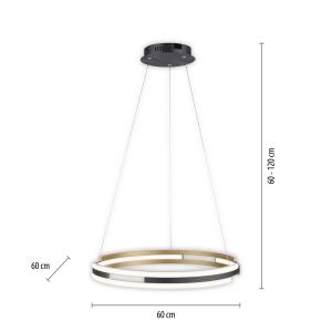 Q-Smart-Home Paul Neuhaus Q-Beluga lámpara colgante LED, la…