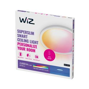 WiZ SuperSlim Plafón LED RGBW Ø42cm blanco