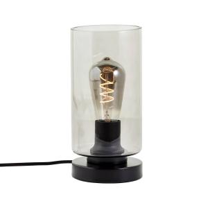 Brilliant Lámpara de mesa Mesmer con pantalla de cristal