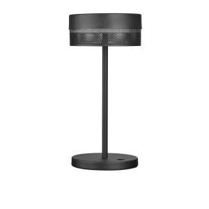 HELL Lámpara de mesa LED Mesh batería alto 30 cm, negro