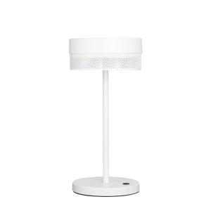 HELL Lámpara de mesa LED Mesh batería alto 30 cm blanco