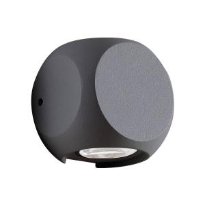 Viokef Aplique LED de exterior Ballito up-/downlight gris