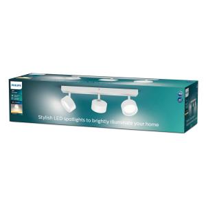 Philips Bracia foco de techo LED 3 luces, blanco