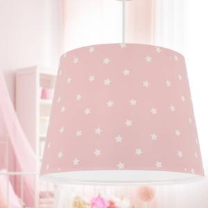 Lámpara colgante infantil Dalber Star Light rosa