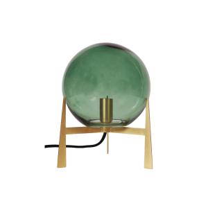 PR Home Milla lámpara de mesa alto 28 cm oro/verde