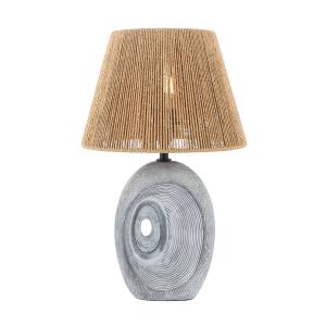 Lindby Thalassia lámpara de mesa cerámica/papel Ø29cm