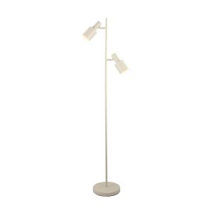 Lámpara de pie Lindby Ovelia, beige