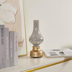 Lámpara de sobremesa Lindby LED recargable Maxentius con re…