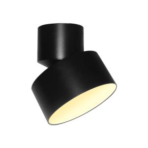 Lindby Nivoria Foco LED, orientable, negro