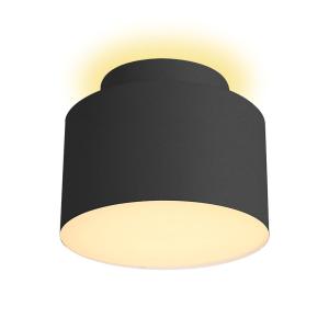 Foco LED Lindby Nivoria, Ø 11 cm, negro arena