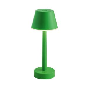 Lámpara LED recargable Lindby Gaja, verde, USB, IP44, RGBW