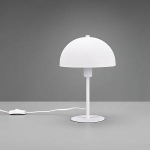Trio Lighting Lámpara de mesa NOLA, altura 30 cm, blanca