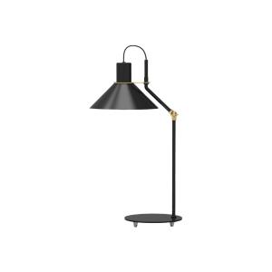 Aluminor Zinga lámpara de mesa negro detalle latón