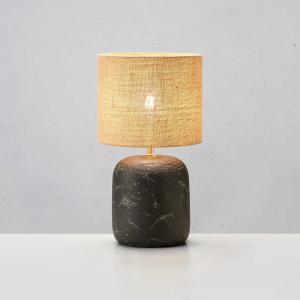 Markslöjd Lámpara de mesa Montagna, hormigón, yute, 32 cm