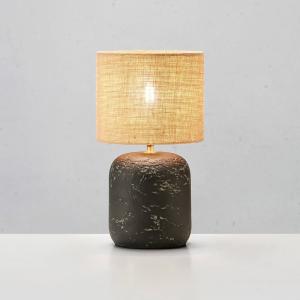 Markslöjd Lámpara de mesa Montagna, hormigón, yute, 45 cm
