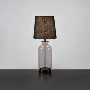 Markslöjd Lámpara de mesa Costero, gris humo/negro, 61,5 cm…