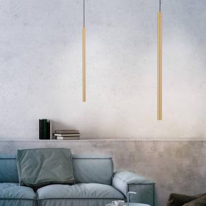 Paul Neuhaus Flauta LED lámpara colgante 1 luz latón