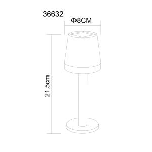 Globo Lámpara de mesa solar 36632 de plástico, negra