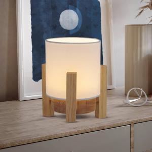 Näve Madita lámpara de mesa LED, altura 19 cm, Natur/blanco…