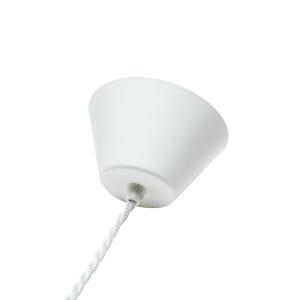 PR Home lámpara colgante Stina, blanca, pantalla de algodón…