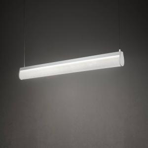 Slamp Lámpara colgante LED Modula, cristal, gris claro
