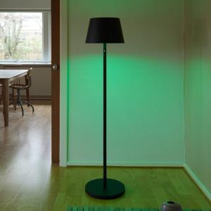 LOOM DESIGN Lámpara de pie LED recargable Modi, CCT, RGB, n…