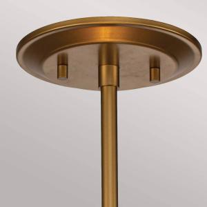 Elstead Ziggy Pequeña lámpara colgante Ø 25,4 cm, dorada
