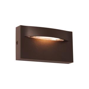 Viokef Aplique de exterior LED Vita, marrón óxido, 13,7 x 7…