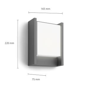 Philips Aplique de exterior LED Arbour UE, 1 luz 2.700 K