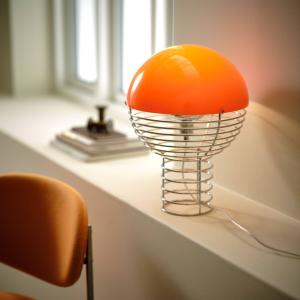 VERPAN Wire Lámpara de mesa pequeña, naranja