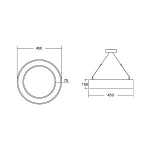 BRUMBERG Biro Circle Ring10 directo, Ø 45 cm, CA, CCT, plat…