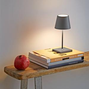 Sigor Nuindie mini lámpara de mesa LED recargable, redonda,…
