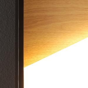 Eco-Light Aplique de pared LED Vista, madera clara/negro, 3…