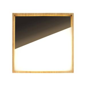 Eco-Light Aplique de pared LED Vista, negro/madera clara, 4…