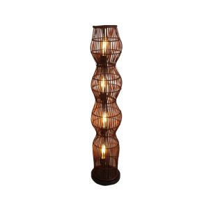 Eco-Light Lámpara de pie Bambú, marrón