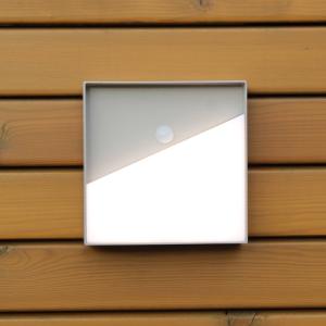 Eco-Light Aplique de pared LED Meg, color arena, 15 x 15 cm…