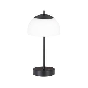 FH Lighting Lámpara de mesa LED recargable Riva, negra, CCT…